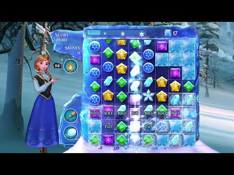 Frozen Free Fall: Snowball Fight Level 77 Walkthrough, , No Power Ups