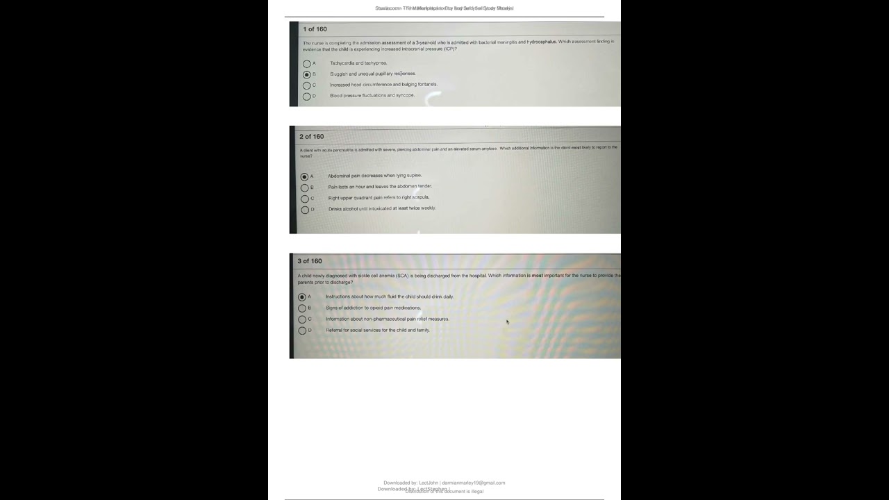 2022 2023 HESI EXIT RN V1 EXAM  NEW  All 160 Qs & As Included   Guaranteed Pass A+!!! All Brand New