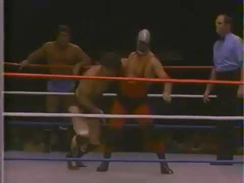 The Spoiler, Chung Lee & Les Thornton (c) vs Roma, Mirto & Starr (WWF All American Wrestling 9/8/85)