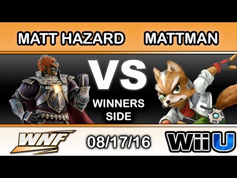 WNF 3.3 - MattHazard (Ganondorf) Vs. Mattman (Fox) Winners Side - Smash Wii U