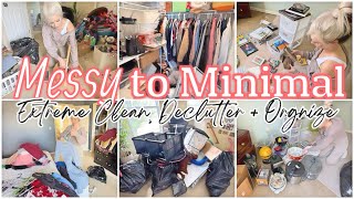 EXTREME KONMARI DECLUTTER, ORGANIZE + CLEANING MOTIVATION!