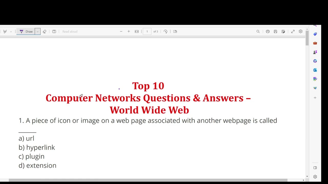World Wide Web (WWW) - Computer Networks Questions & Answers MCQ