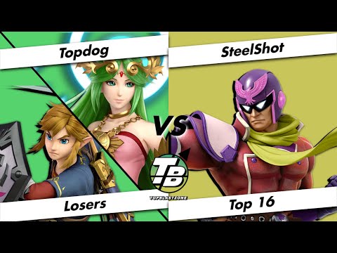 Top Blastzone 3 Losers Top 16 - Topdog (Palutena/Link) Vs. SteelShot (Captain Falcon) - SSBU