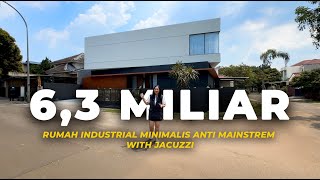 Rp 6.3M | Rumah Industrial Minimalis Brand New Ada Jacuzzi di BSD CIty