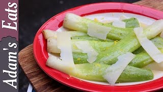 Braised leeks with parmesan and lemon