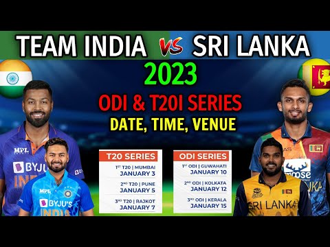 Sri Lanka vs India 2023 | ODI and T20I Series All Matches Schedule | Date, Time, Venue | IND vs SL