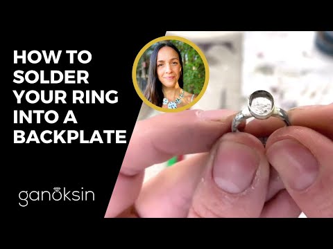 How To Solder Your Ring Onto The Backplate | Ganoksin [PREVIEW VIDEO]