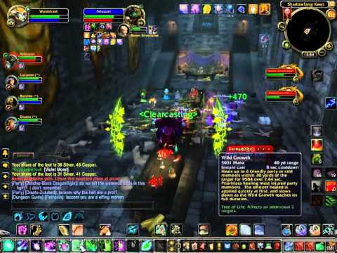 WoW Boss Fights - Shadowfang Keep - 2nd Boss (Baron Silverlaine) Healing