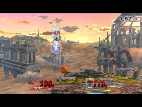 SSB4 ---- torneo de 12 guerreros vs 12 mii fighter ---- octavos de final ---- lucy gm vs j.max
