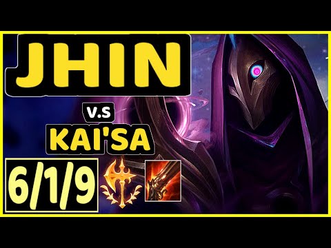 ABLE (JHIN) vs KAI'SA - 6/1/9 KDA BOTTOM ADC GAMEPLAY - KR Ranked GRANDMASTER