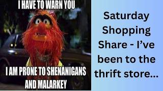 Saturday Share my shopping stuff - and some other crochet items