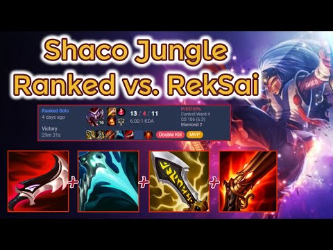 Electrocute AD Shaco Dia 1 Ranked - S13 [League of Legends] Full Gameplay - Infernal Shaco