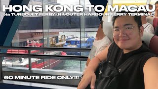 Hong Kong to Macau via TurboJet Ferry (60 minutes only!) | Ivan de Guzman