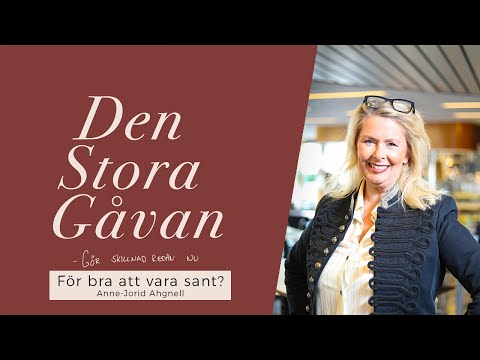 Adventsgudstjänst | Den stora gåvan -  För bra för att vara sant | Anne-Jorid Ahgnell