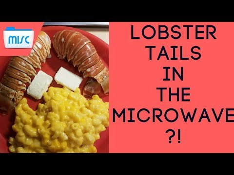 How to cook LOBSTER TAILS in the MICROWAVE | College Hack
