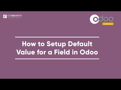How to Setup Default Value for a Field in Odoo