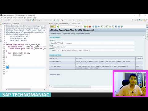 Cardinality left outer join CDS Part 8 ABAP on HANA Course