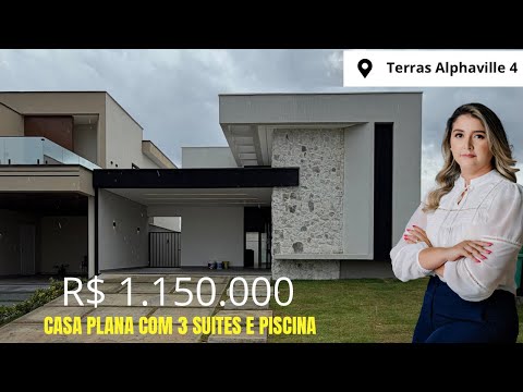 O preço dessa Casa plana com 3 suítes vai te surpreender 😯