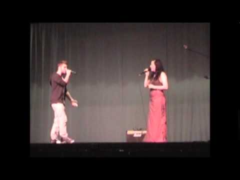 Katelyn and George Horga Jr from The Voice singing