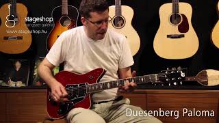 Video thumbnail for Duesenberg Paloma demo in Stageshop played by Ernő Galambos by Stageshop