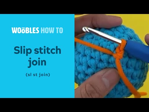 How to do a slip stitch join (crochet)