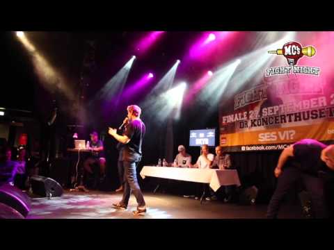 Klaskefar vs  Elbanovic 1:4 finale 1 MC's Fight Night kval finalen 2014