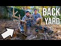 MY FIRST BOW BUCK SUBURBAN DEER HUNTING