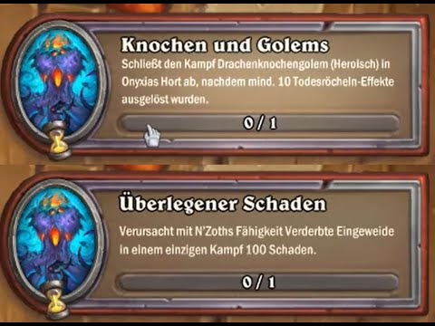 Hearthstone Söldnermodus #99 N'Zoth Event Drachenknochengolem Todesröcheln und N'Zoths Eingeweide