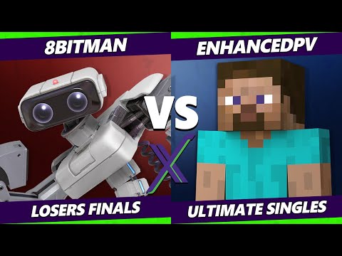 S@X 389 Online Losers Finals - 8BitMan (ROB) Vs. enhancedpv (Steve, Wolf) Smash Ultimate - SSBU