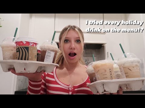 i tried every starbucks holiday drink!?