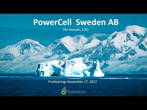 VD Per Wassén presenterar PowerCell hos ProHearings den 17 november 2017