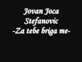 Jovan Joca Stefanovic Za tebe briga me (tekst ...