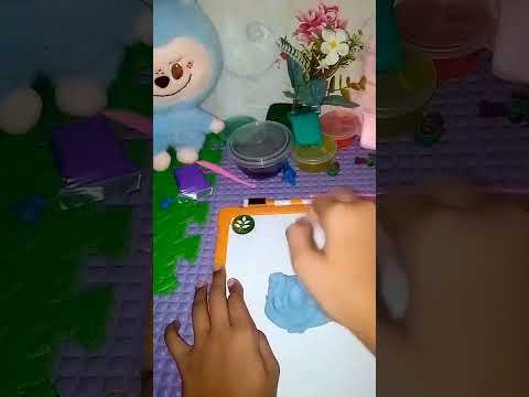 Cara bikin slaim pke clay #fypage #slime #part3