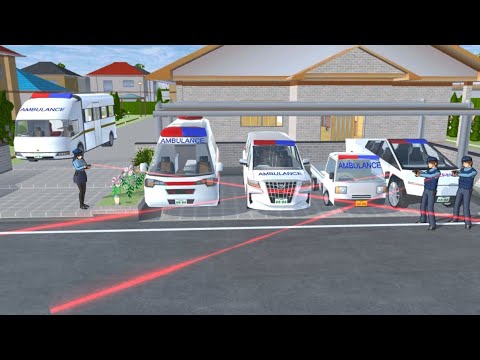 All Ambulance Cars Collection 🚑🚐 at Rina Tamaki House 🏠🏡 Sakura School Simulator 