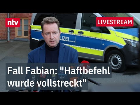 LIVE: "Haftbefehl wurde vollstreckt": Staatsanwaltschaft zum Fall Fabian