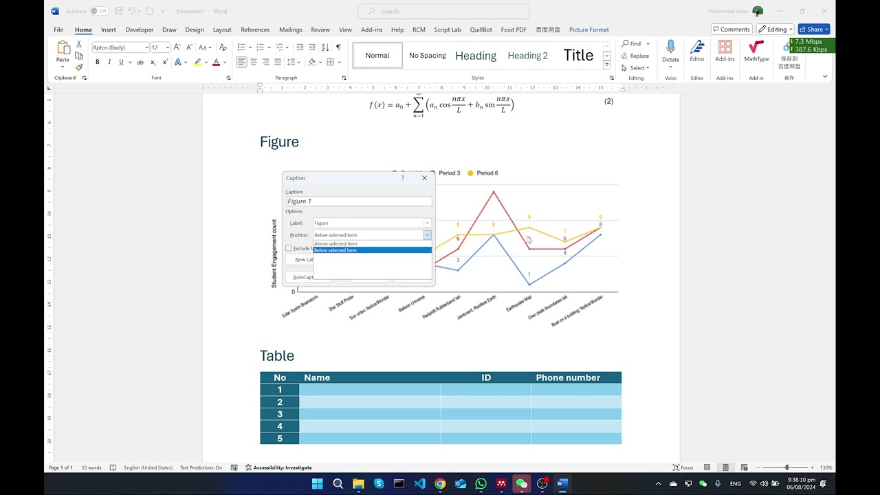 MS Word Academic Writing