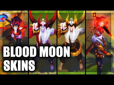 All New Blood Moon Skins Spotlight Pyke, Prestige Aatrox, Sivir (League of Legends)
