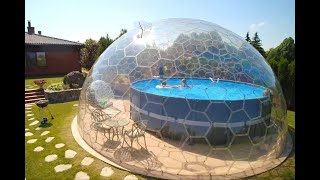 Above Ground Dome Pool Enclosure Aura Dome™ by VikingDome. Pool accessories idea