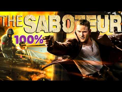 THE SABOTEUR - 100% (All Perks, Cars, Races, Contraband, Weapons) Walkthrough No Commentary