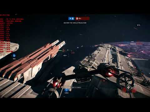 Star Wars Battlefront II (BETA) - Starfighter Assault Bomber Gameplay (+ Both Republic Hero Ships)