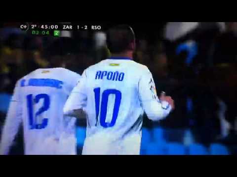 Gol de Apoño (1-2) Real Zaragoza - Real Sociedad