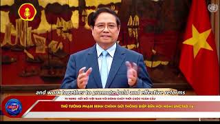 Thủ tướng Phạm Minh Chính gửi thông điệp đến Hội nghị UNCTAD 16