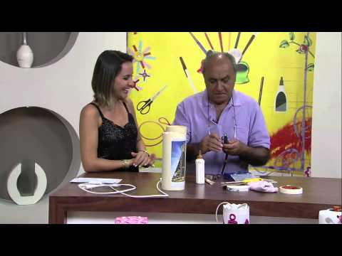 Mulher.com 12/04/2013 Maria Camara - Luminária em PVC  Parte 1