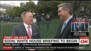 Sean Spicer asked to comment on Melissa McCarthy Spicey on Saturday Night Live