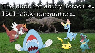 The hunt for shiny Totodile, 1501-2000