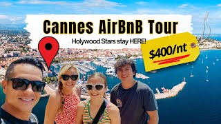 Breathtaking $400/nt Cannes Airbnb Tour | French Riviera | FAmerican Travel Fami