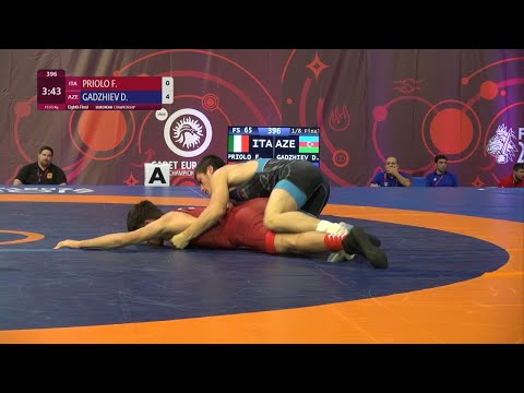 1/8 FS - 65 kg: F. PRIOLO (ITA) v. D. GADZHIEV (AZE)
