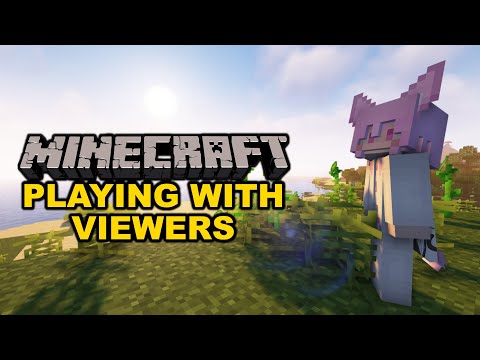 HanhanPx - Minecraft with viewers! Building an IRON FARM! - Vtuber plays Minecraft