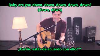 Down - Alex Goot + Corey Gray cover Lyrics + sun español