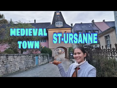 AMAZING MEDIEVAL TOWN OF ST.URSANNE|JURA SWITZERLAND|